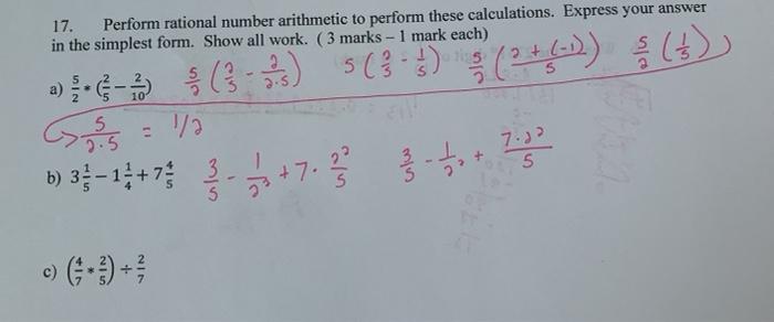 Solved 17 Perform rational number arithmetic to perform Chegg