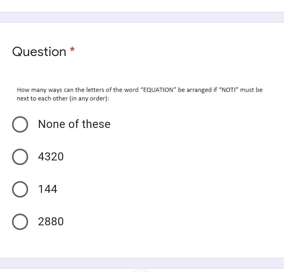 Solved * Question How many ways can the letters of the word | Chegg.com
