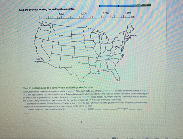 Arrival times and delays between seismic waves. | Chegg.com