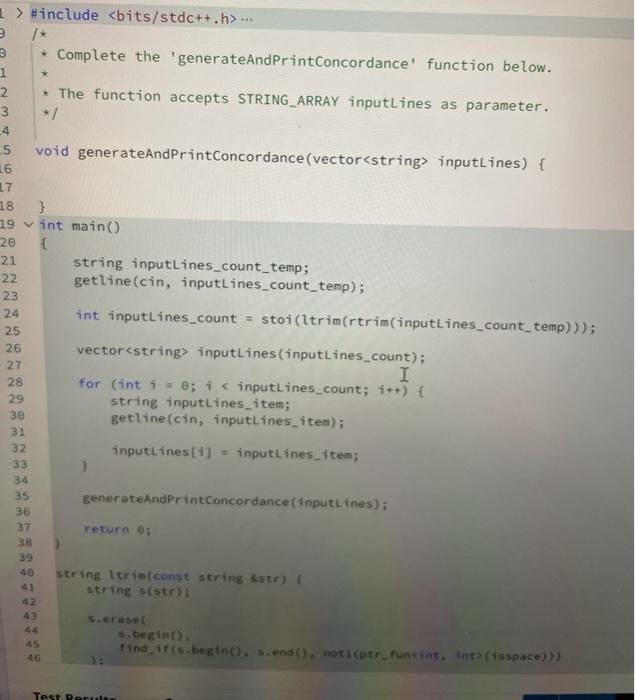 Solved left 1. Concordance Description: ALL N Given an | Chegg.com