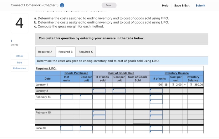 connect accounting chapter 5 homework answers