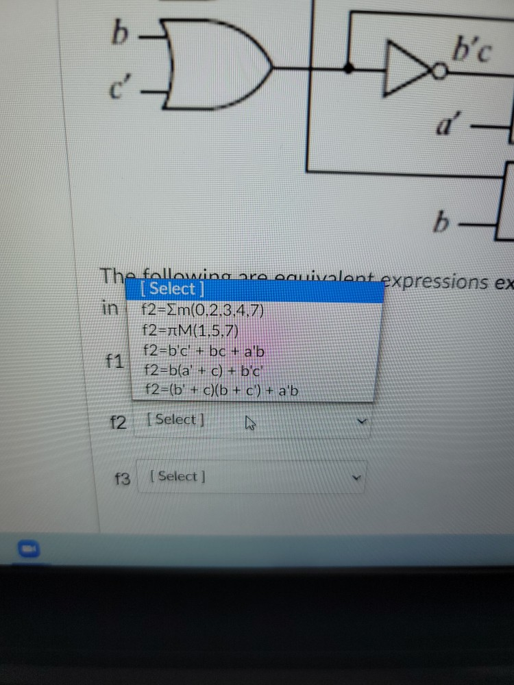 Solved Consider The Following Digital Circuit Fi A B F2 с " | Chegg.com