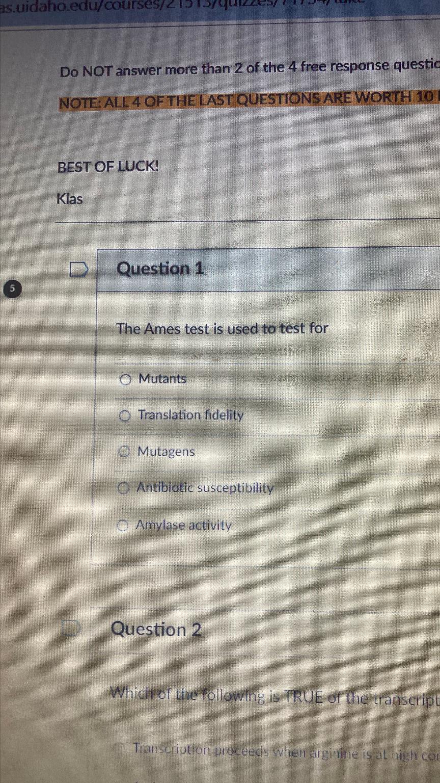 Solved Do NOT answer more than 2 ﻿of the 4 ﻿free response | Chegg.com