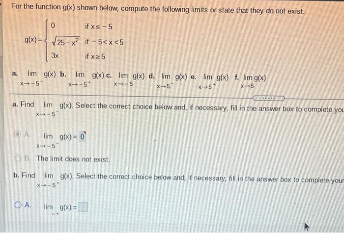 Solved for the function g(x) shown below, compute the | Chegg.com