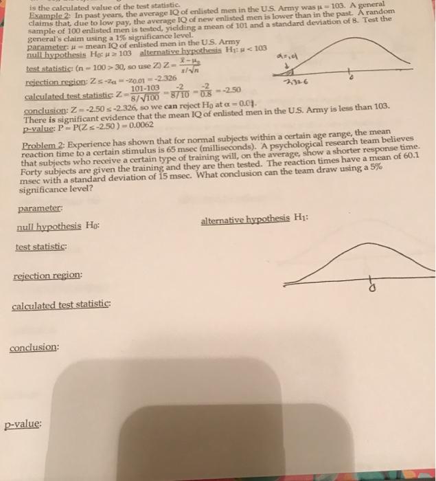 hypothesis tests of a population mean