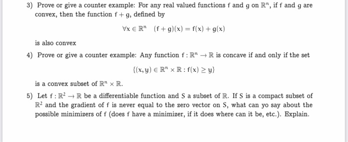 Solved 3 Prove Or Give A Counter Example For Any Real V Chegg Com