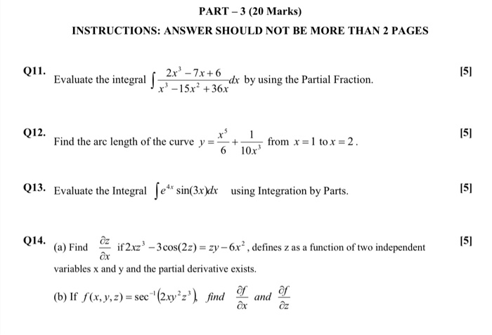 Solved Part 3 Marks Instructions Answer Should No Chegg Com