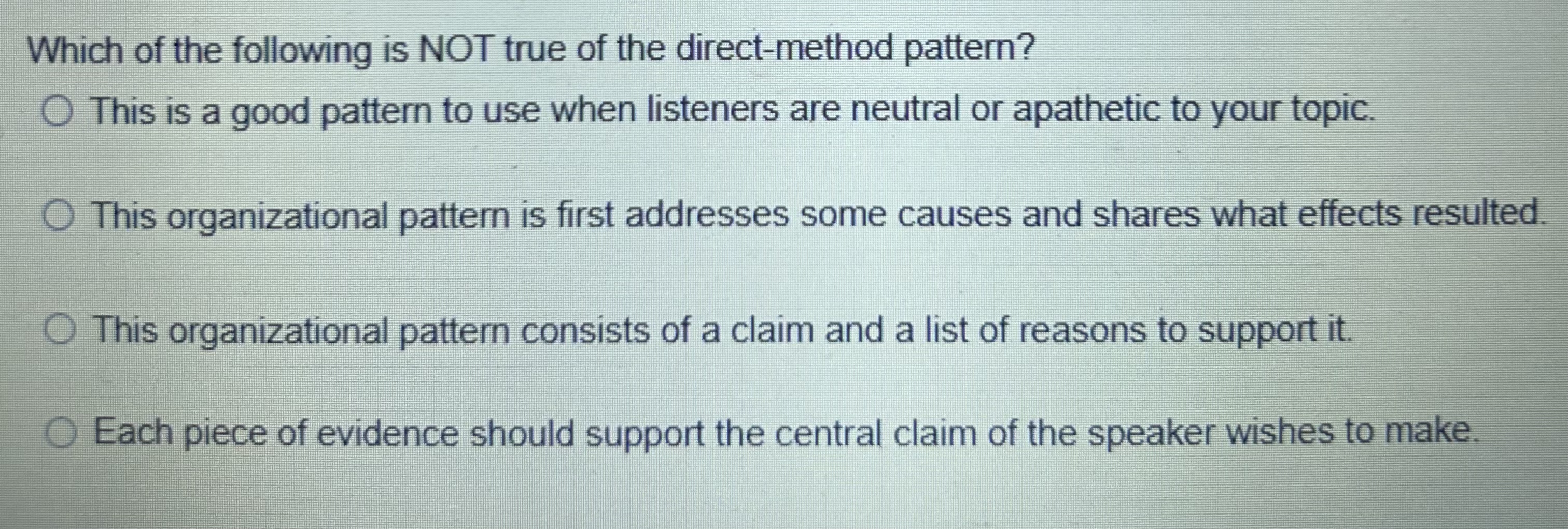 Solved Which of the following is NOT true of the | Chegg.com