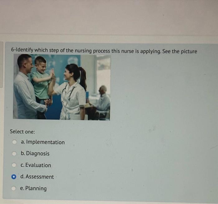 Solved 6-Identify Which Step Of The Nursing Process This | Chegg.com