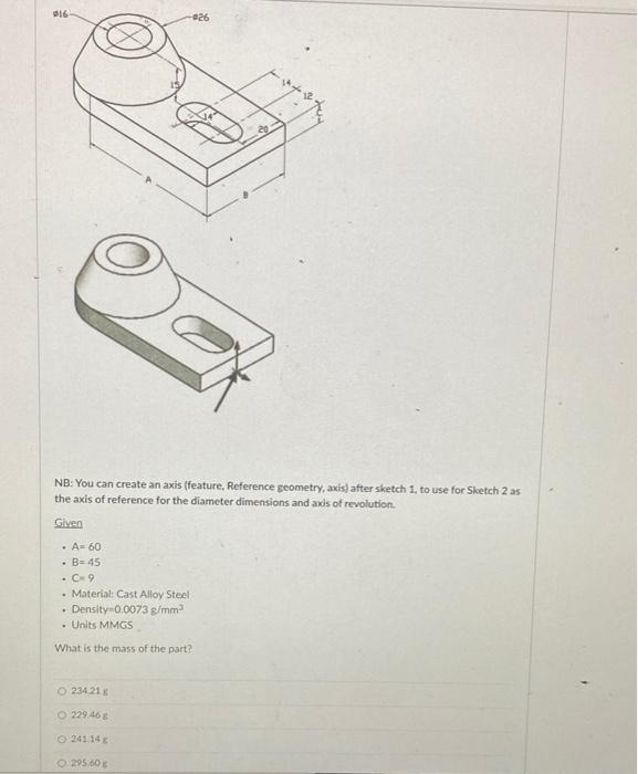Solved 016 26 Nb You Can Create An Axis Feature Reference Chegg