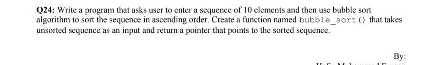 Solved Q24: Write a program that asks user to enter a | Chegg.com