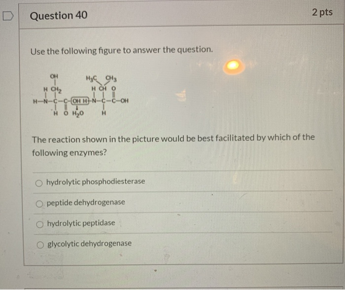 Solved Question 40 2 pts Use the following figure to answer | Chegg.com