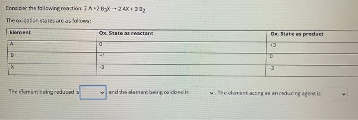 Solved Consider the following reaction: 2A +2 B3X + 2 AX 3 | Chegg.com
