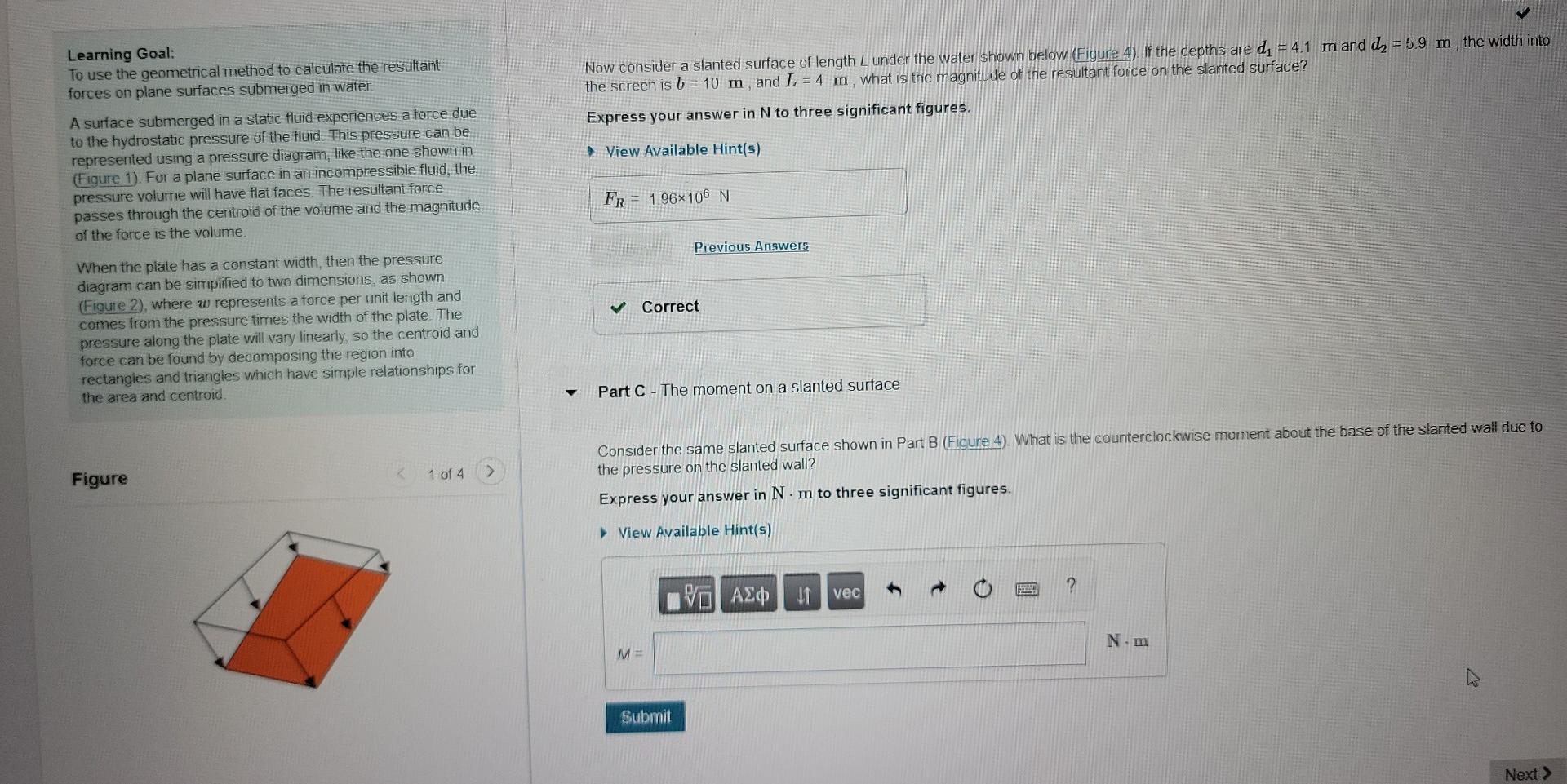 Solved Now consider a slanted surface of length L under the | Chegg.com