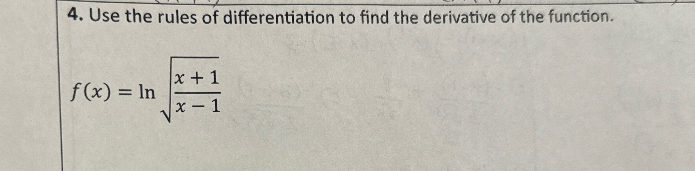 Solved Use the rules of differentiation to find the | Chegg.com