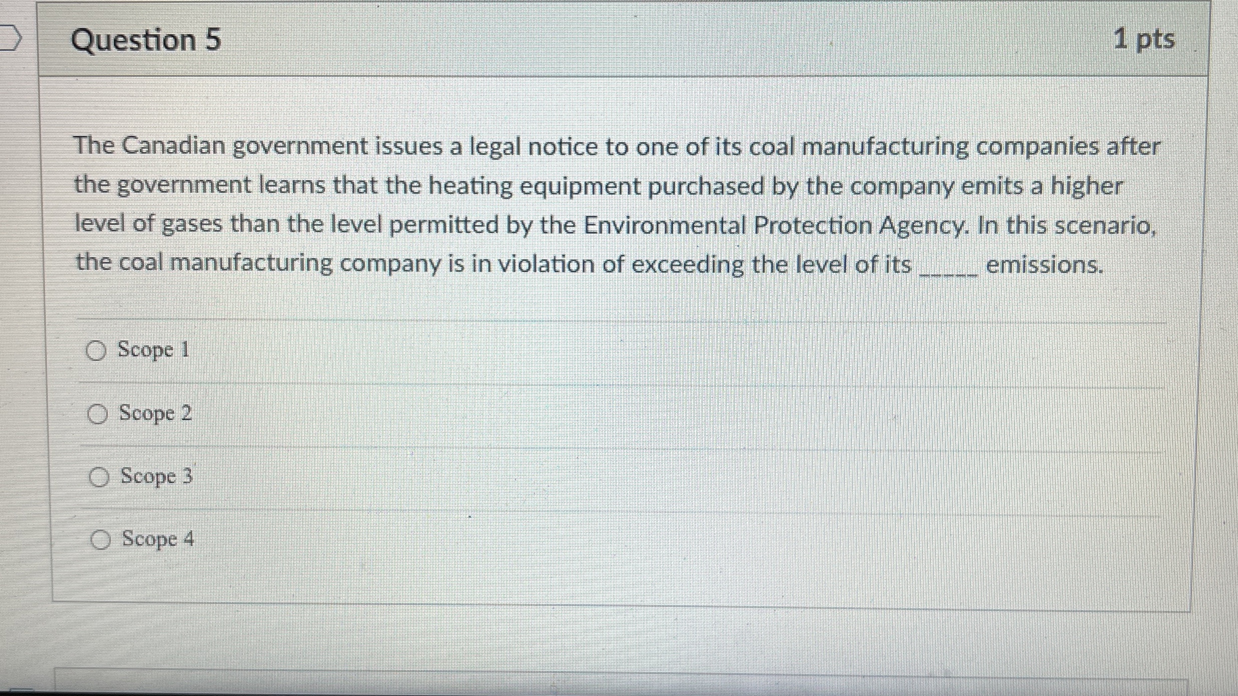 Solved Question 51 ﻿ptsThe Canadian government issues a | Chegg.com