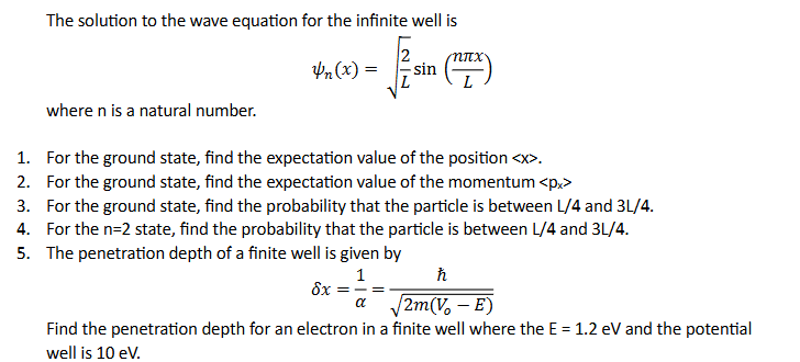 The solution to ﻿the wave equation for the infinite | Chegg.com
