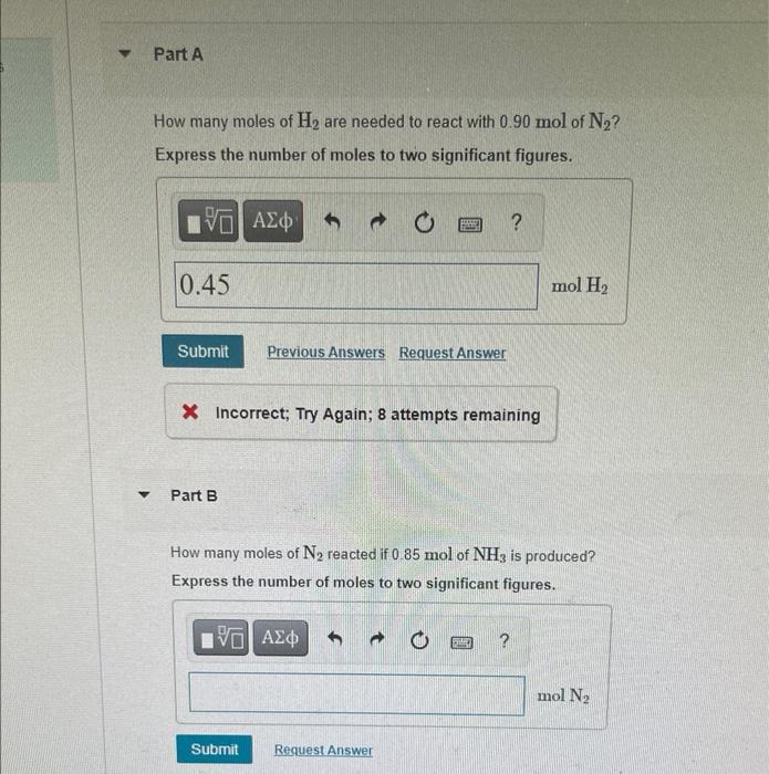 Solved Ammonia is produced by the reaction of hydrogen and | Chegg.com