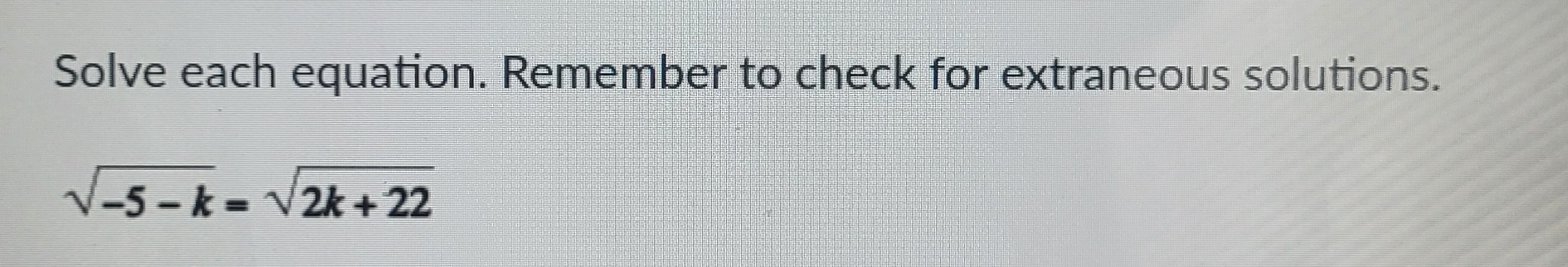 Solved Solve each equation. Remember to check for extraneous | Chegg.com