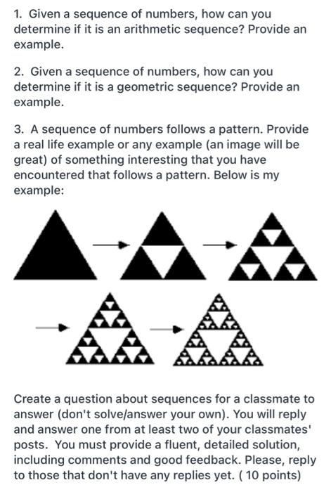 arithmetic progression in daily life examples