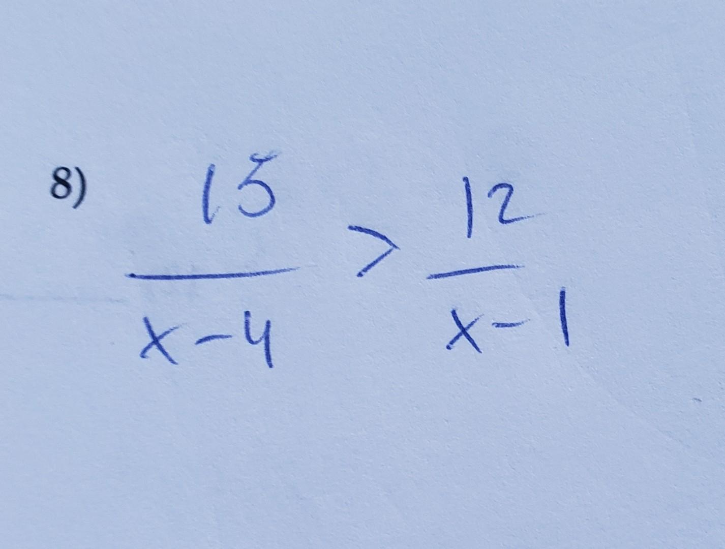 Solved This is supposed to be solved. I think 12/x-1 is | Chegg.com