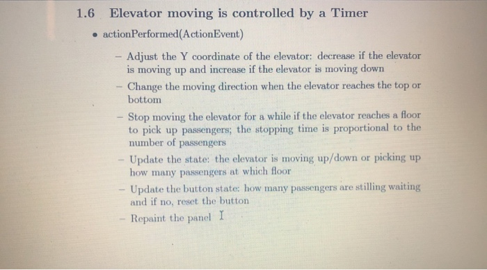 1 Elevator Simulation In this assignment, you are | Chegg.com
