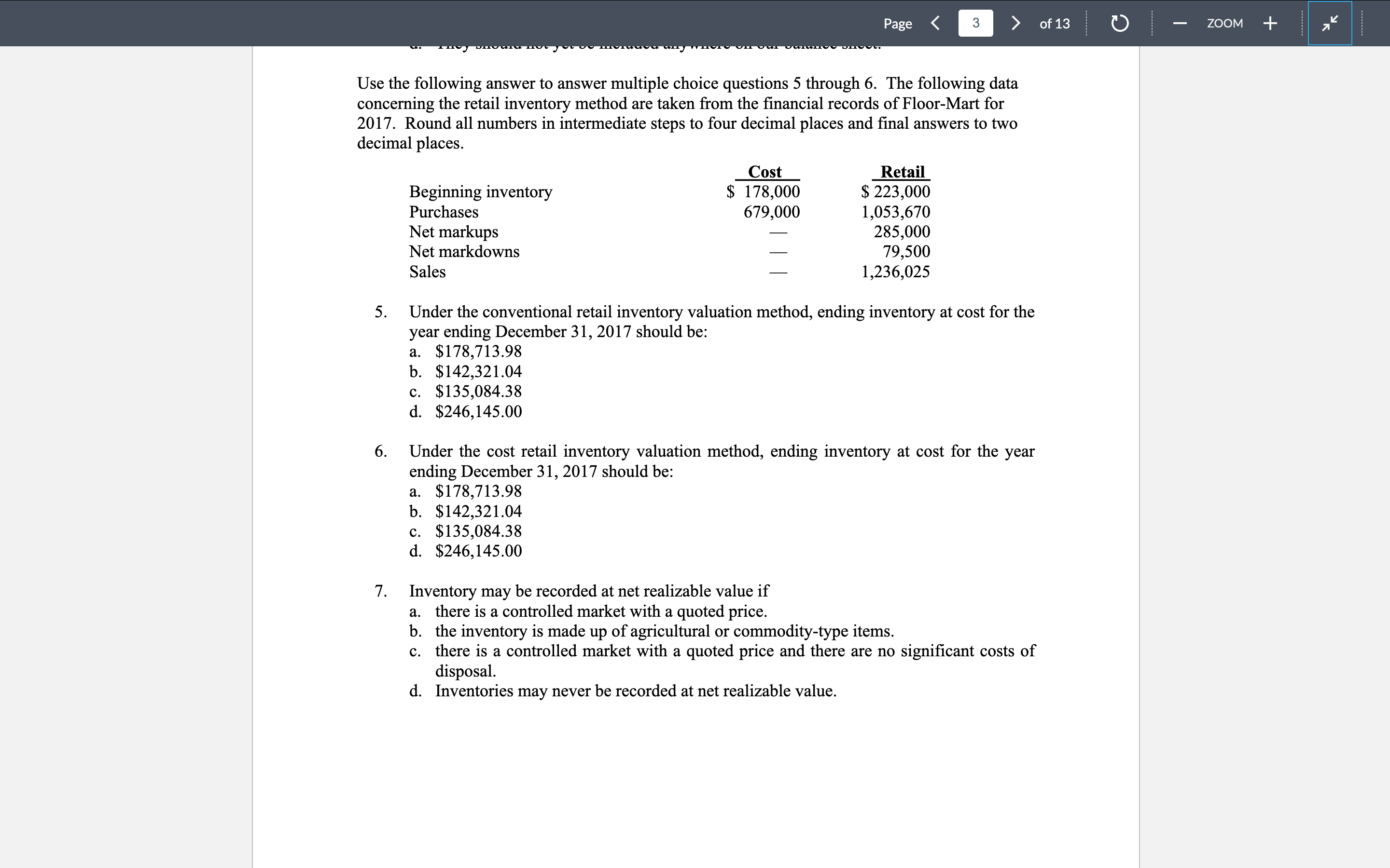 Solved Use the following answer to ﻿answer multiple choice | Chegg.com