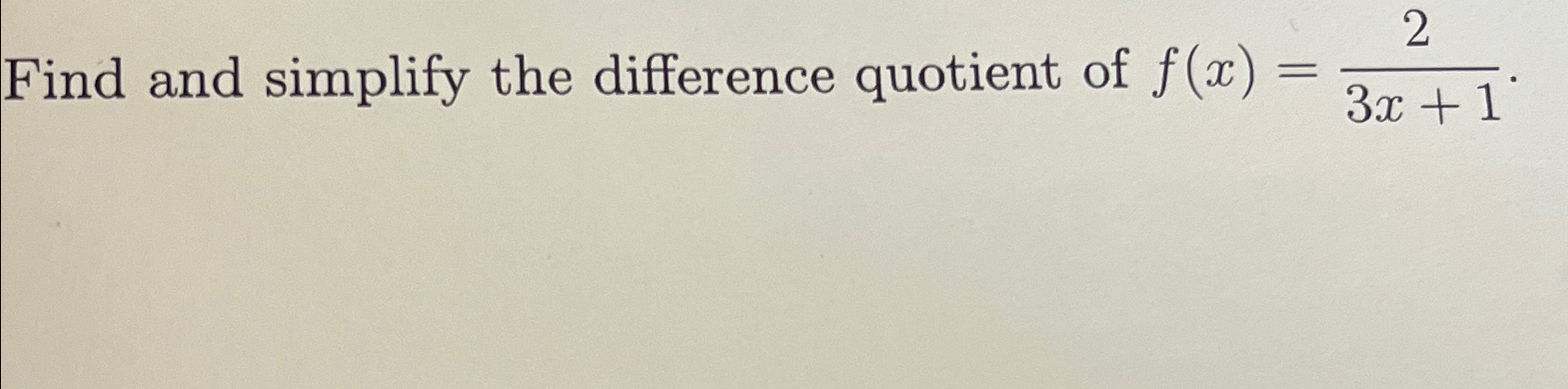 Solved Find and simplify the difference quotient of | Chegg.com