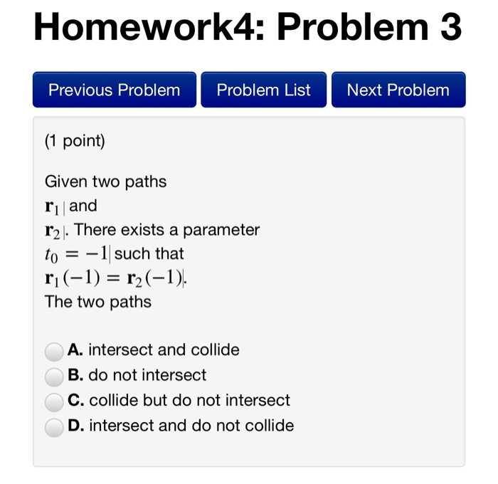 Solved Homework 4: Problem 3 Previous Problem Problem List | Chegg.com