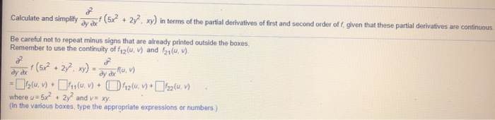 Solved Calculate and simplify (5x + 2y. xy) in terms of the | Chegg.com