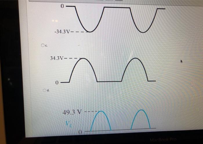 Solved Question 6 Draw the waveforms for the voltage of | Chegg.com