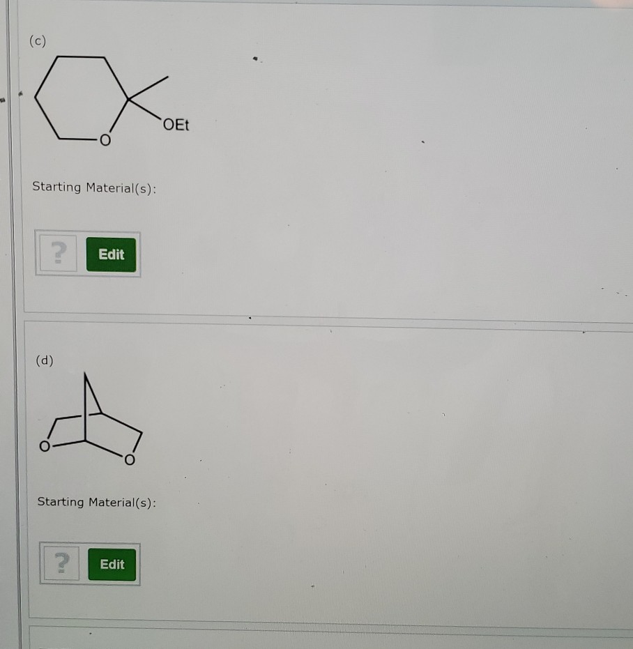 Solved Practice Problem 19.65 Draw the starting materials | Chegg.com