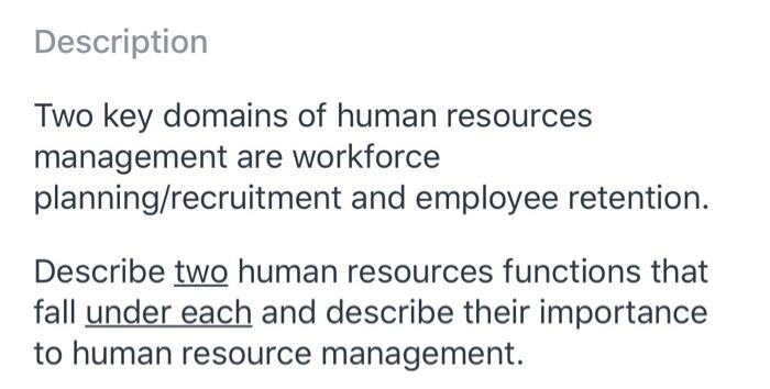 importance of human resource planning