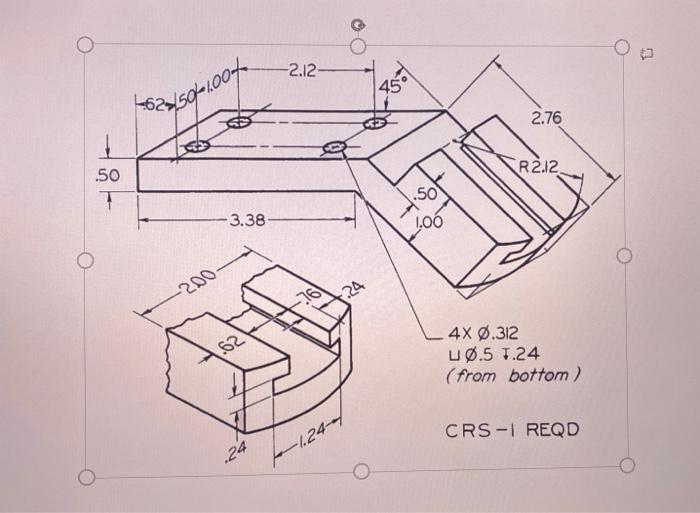Solved required to draw three orthographic and one auxiliary | Chegg.com