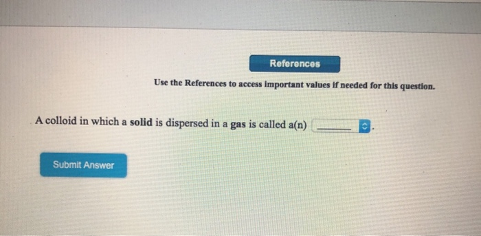 Solved References Use The References To Access Important | Chegg.com