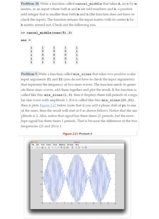 Solved Problem 10. Write a function called cancel_middle | Chegg.com