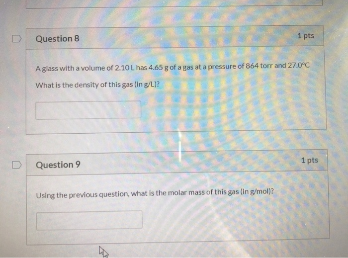 Solved Question 9 1 pts Using the previous question, what is | Chegg.com