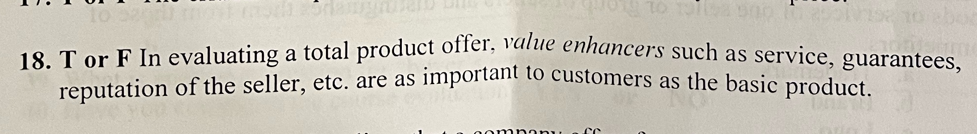 solved-t-or-f-in-evaluating-a-total-product-offer-value-chegg