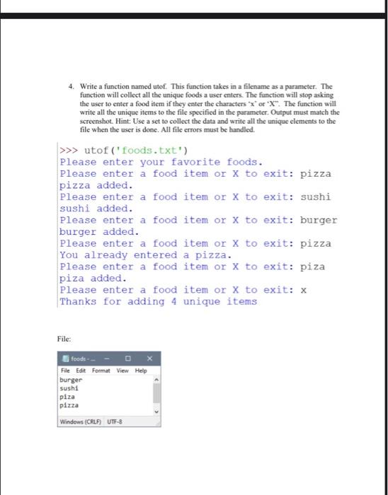 Solved 1. Implement a function form that asks the user for | Chegg.com