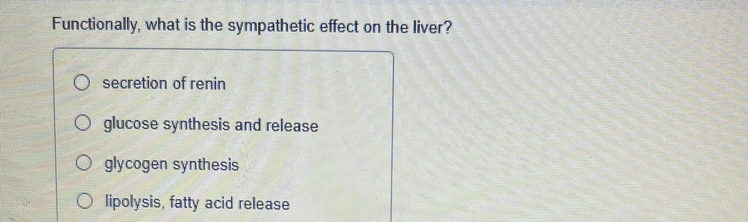 Solved Functionally, what is the sympathetic effect on the | Chegg.com