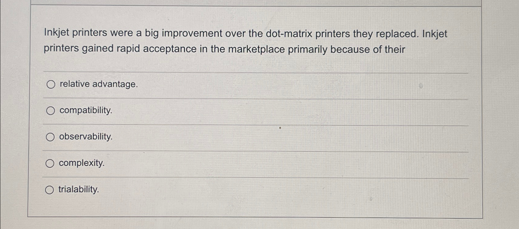 Solved Inkjet printers were a big improvement over the