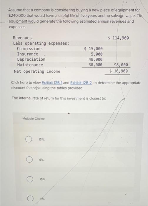 Solved Assume That A Company Is Considering Buying A New | Chegg.com