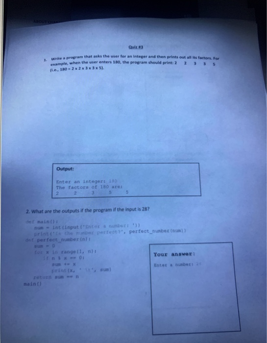 Solved ABOUT Quit 1. Write a program that asks the user for | Chegg.com