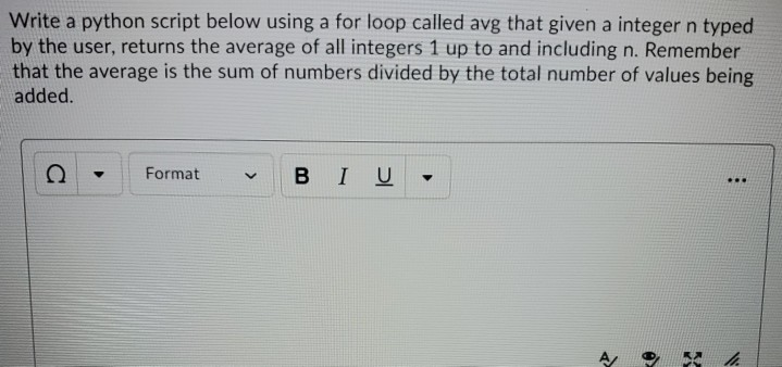 Solved Write a python script below using a for loop called | Chegg.com