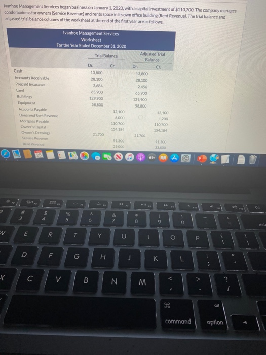 Solved Ivanhoe Management Services began business on January