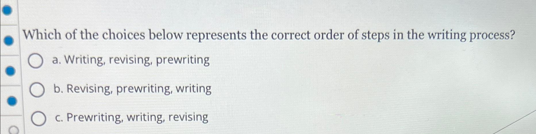 Which of the choices below represents the correct | Chegg.com