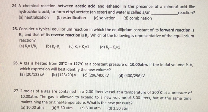 Acetic Acid Reaction