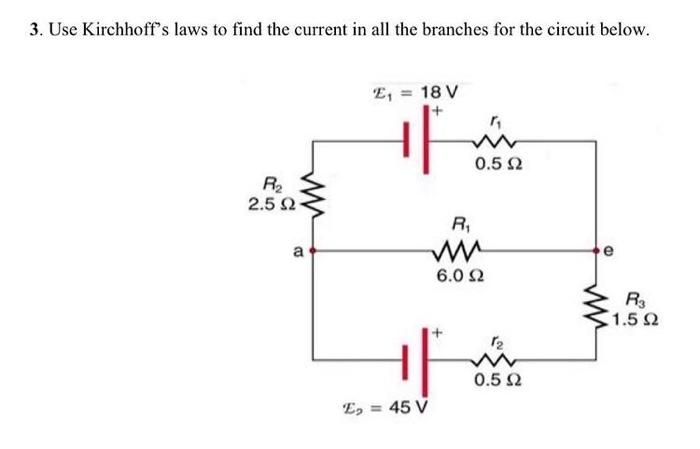 Solved 1. Determine the currents and voltages across all the | Chegg.com