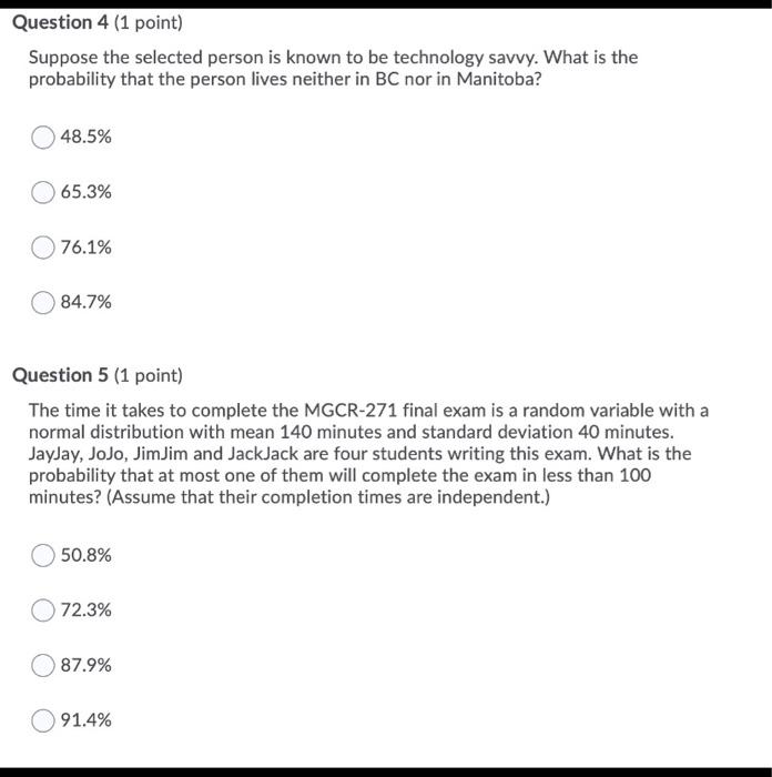 Solved Use The Following Information To Answer The Next 3 | Chegg.com