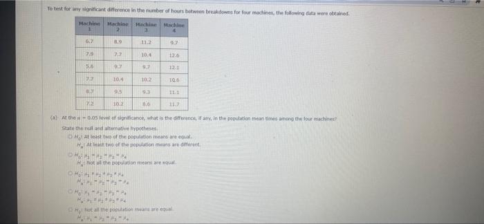 Solved To test for any significant difference in the number | Chegg.com